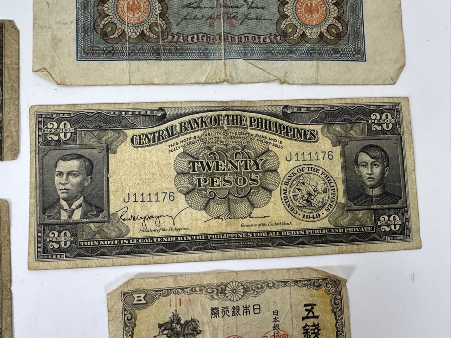 Various Foreign Currency From China, Japan, Philippines, Germany [Photo 12]