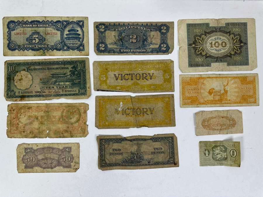 Various Foreign Currency From China, Japan, Philippines, Germany [Photo 16]