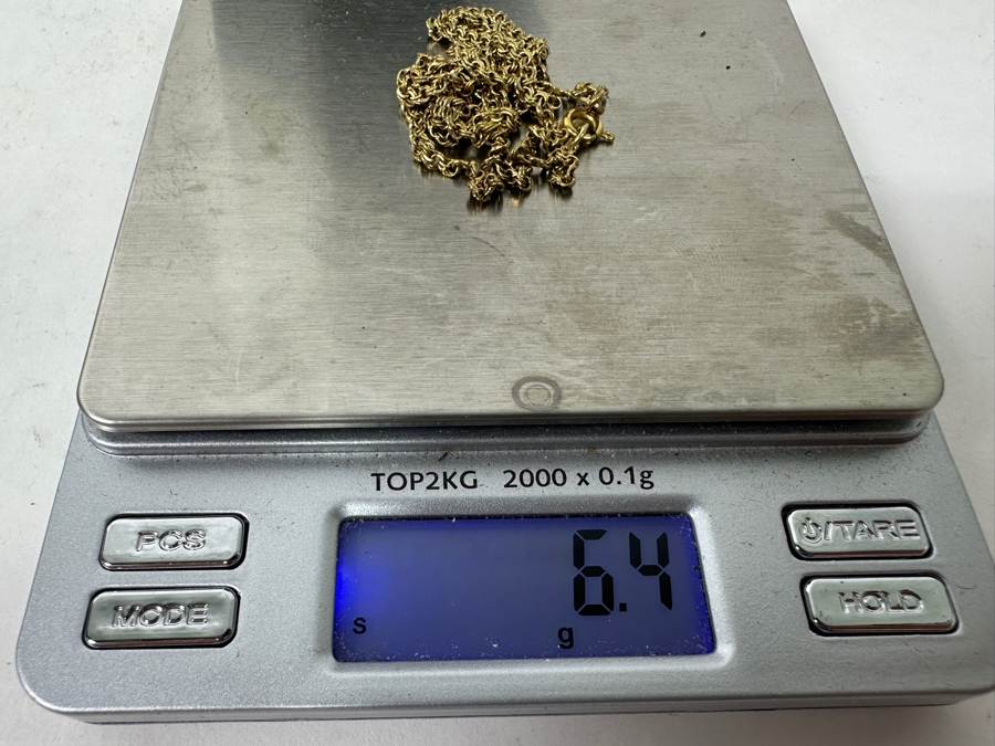 18k Gold 23' Chain Necklace 6.4g [Photo 6]