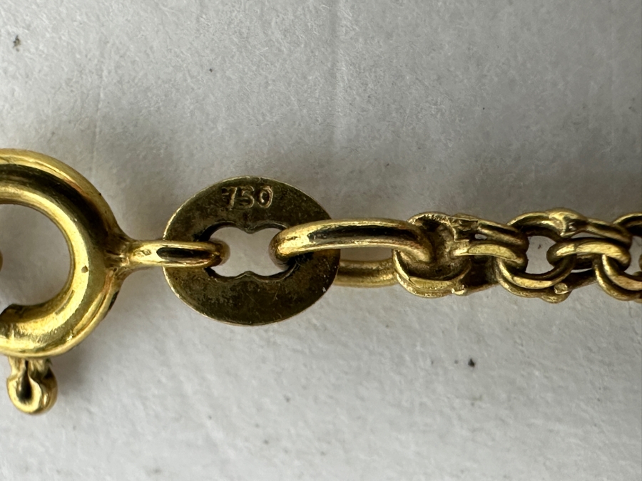 18k Gold 23' Chain Necklace 6.4g [Photo 3]