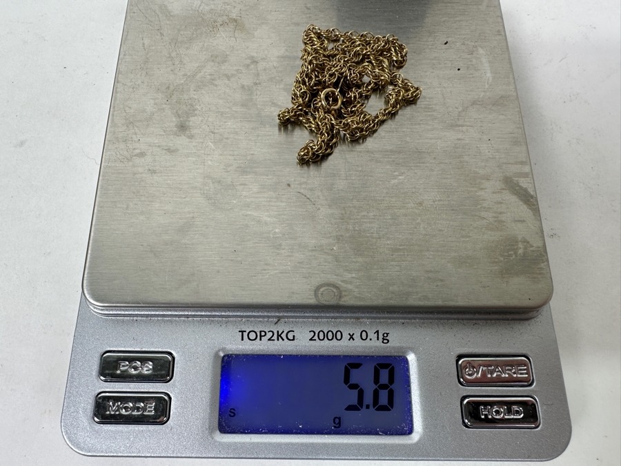 14k Gold 18' Chain Necklace 5.8g [Photo 5]