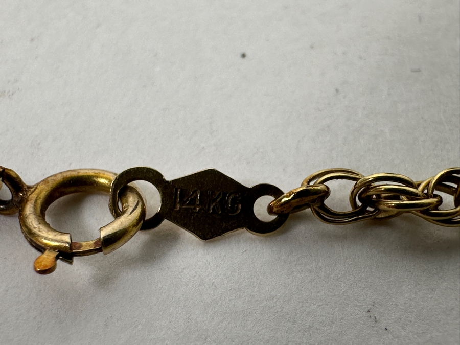 14k Gold 18' Chain Necklace 5.8g [Photo 2]