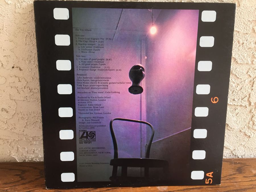 Yes ‎- The Yes Album - Atlantic ‎- SD 19131 [Photo 2]