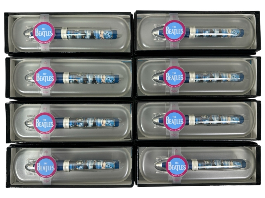 (8) Rare The Beatles - Abbey Road Limited Edition Pod Pens (Refillable Ink) New Old Stock