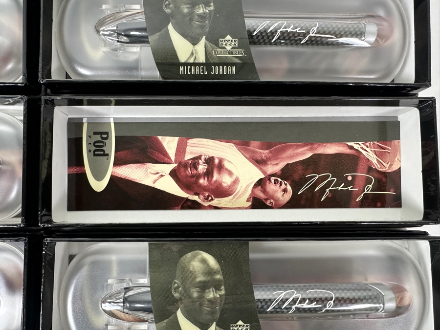 (8) Rare Michael Jordan Upper Deck Collectibles Pod Pens (Refillable Ink) New Old Stock [Photo 5]