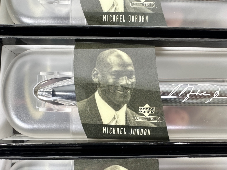 (8) Rare Michael Jordan Upper Deck Collectibles Pod Pens (Refillable Ink) New Old Stock [Photo 3]