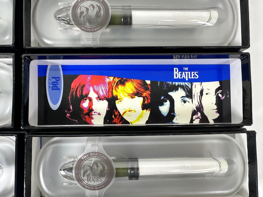 (8) Rare The Beatles - 'White Album' Limited Edition Pod Pens (Refillable Ink) New Old Stock [Photo 5]