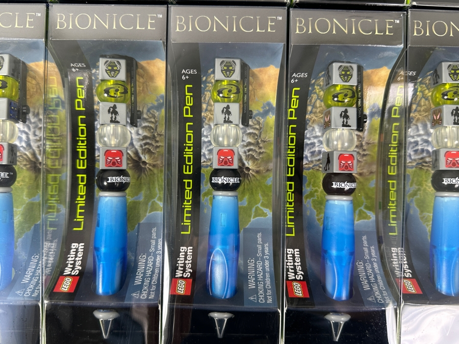 (12) Rare Bionicle Lego Writing System Limited Edition Pens Vintage 2001 New Old Stock (Possibly Last Stock Available) [Photo 3]