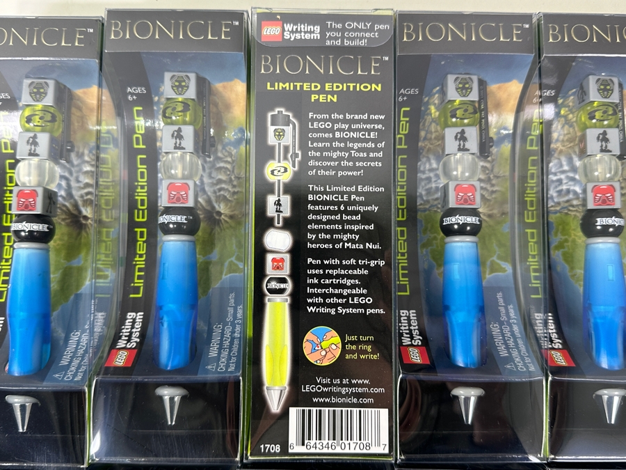 (12) Rare Bionicle Lego Writing System Limited Edition Pens Vintage 2001 New Old Stock (Possibly Last Stock Available) [Photo 8]