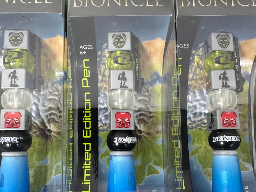 (12) Rare Bionicle Lego Writing System Limited Edition Pens Vintage 2001 New Old Stock (Possibly Last Stock Available) [Photo 4]