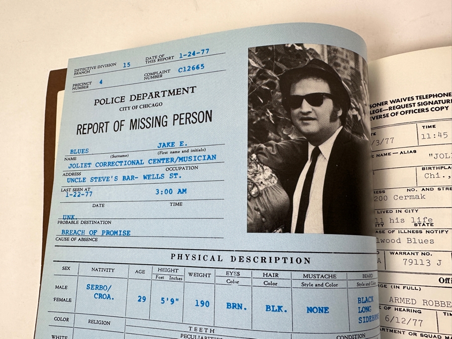 (1) Vintage 1980 Blues Brothers: Private Movie Softcover First Edition Book By Judith Jacklin & Tino Insana - Backstory Of Jolie Jake Blues And His Brother Elwood, Negative Of Blues Brothers T-Shirt And (36) Vintage Blues Brothers Buttons [Photo 19]