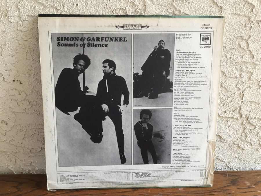 Simon & Garfunkel ‎- Sounds Of Silence - Columbia ‎- CS 9269 [Photo 2]