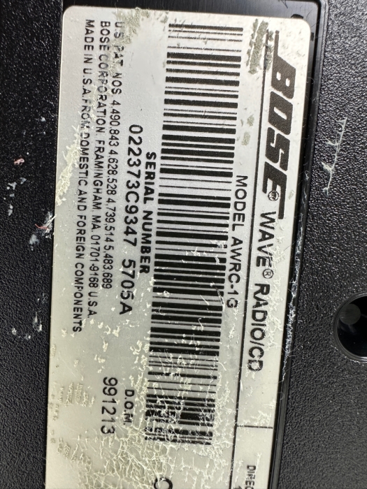 BOSE Wave Radio / CD Player Model AWRC-1G [Photo 7]