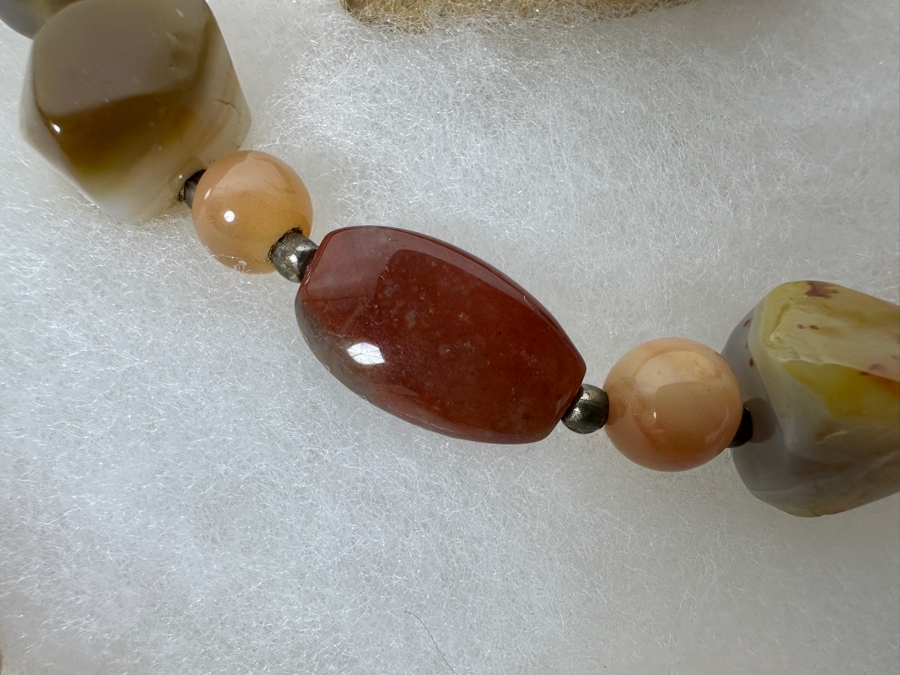 Pair Of Multi-Stone Necklaces And Carved Wooden Deer Figurine [Photo 10]