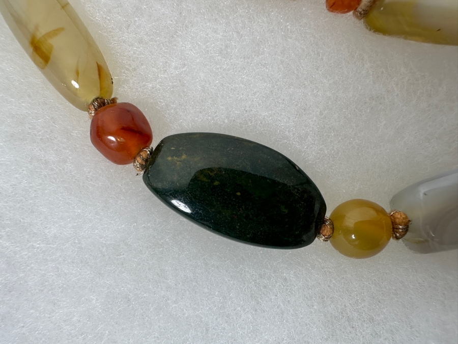 Pair Of Multi-Stone Necklaces And Carved Wooden Deer Figurine [Photo 11]