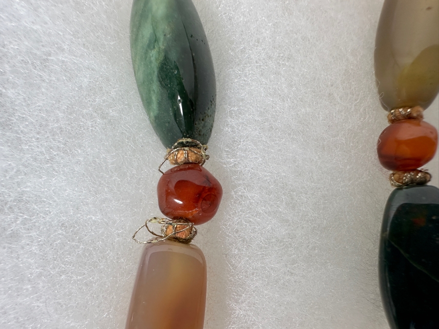 Pair Of Multi-Stone Necklaces And Carved Wooden Deer Figurine [Photo 8]