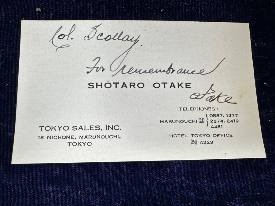 Vintage Japanese Etched Sterling Silver Cigarette Case Signed Underneath With Original Box Weighs 139g [Photo 15]