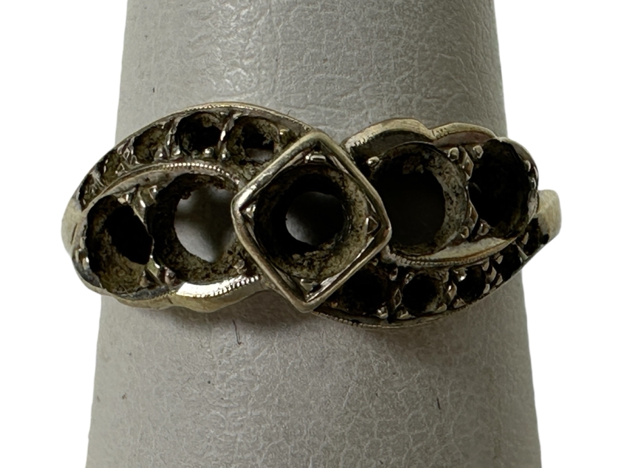 14k Gold Ring Missing Stones 2.8g