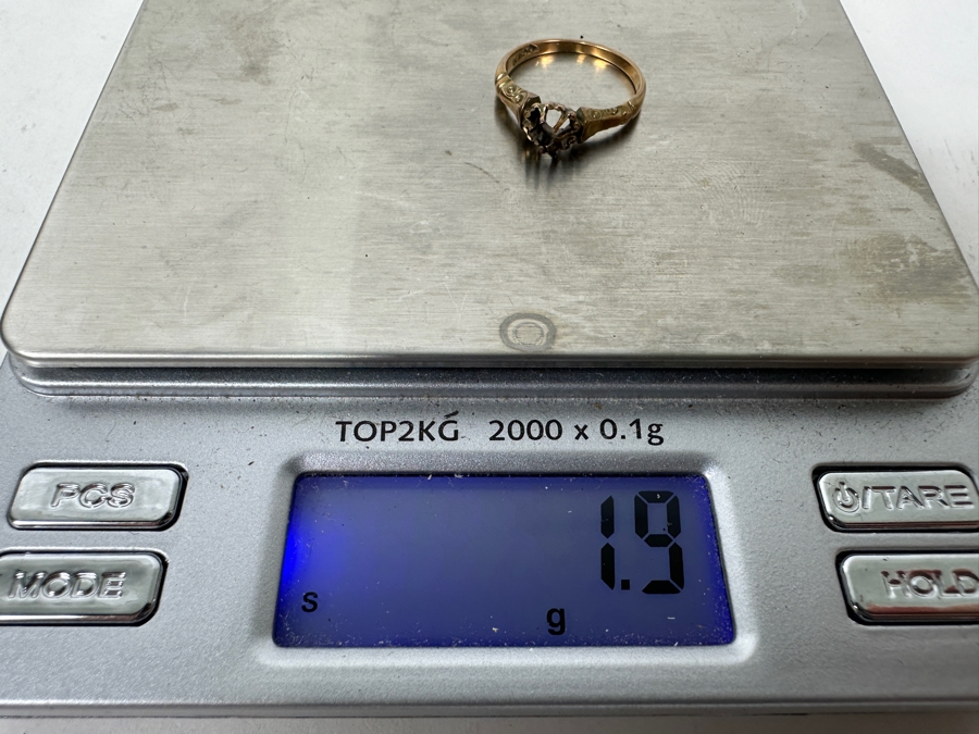 10k Gold Ring Missing Stone 1.9g [Photo 4]