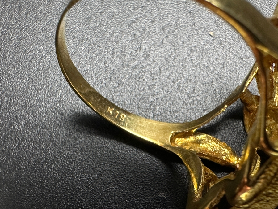 18k Gold Ring Size 8 5.0g [Photo 9]