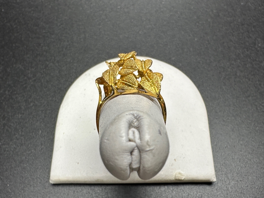 18k Gold Ring Size 8 5.0g [Photo 6]