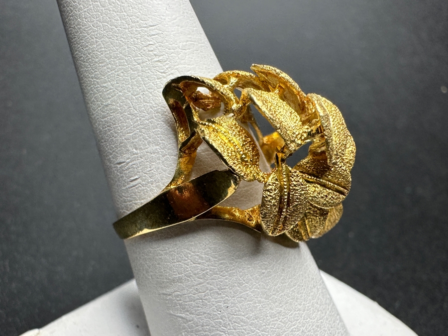18k Gold Ring Size 8 5.0g [Photo 3]