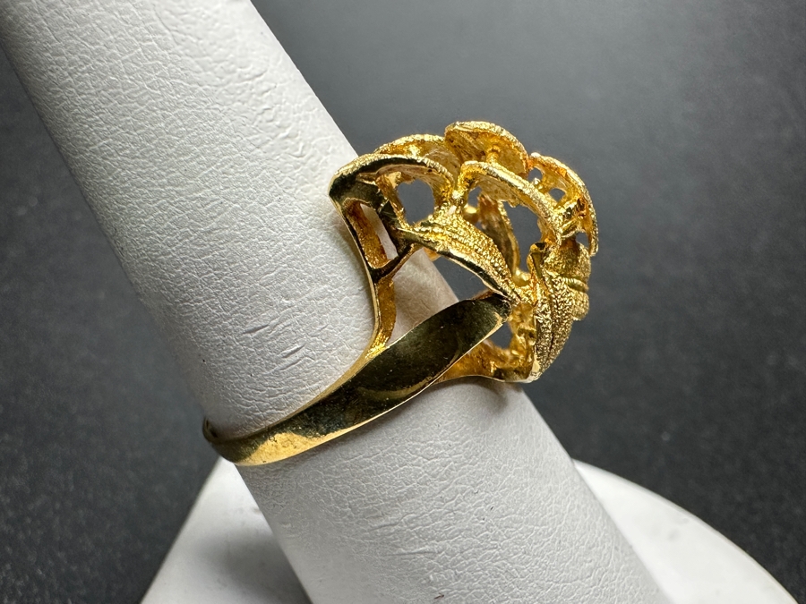 18k Gold Ring Size 8 5.0g [Photo 4]