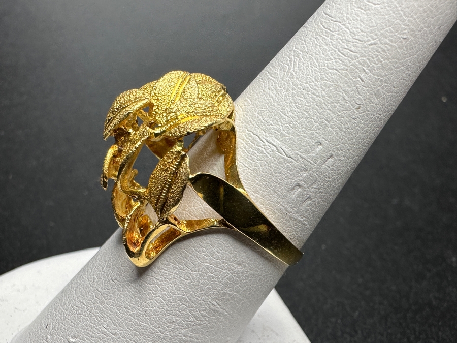 18k Gold Ring Size 8 5.0g [Photo 5]