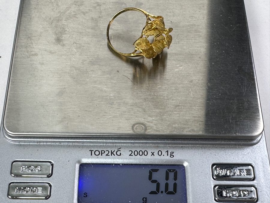 18k Gold Ring Size 8 5.0g [Photo 11]