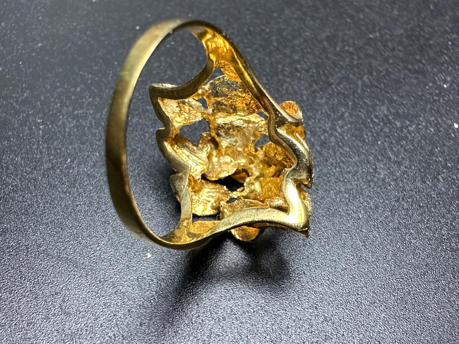 18k Gold Ring Size 8 5.0g [Photo 7]