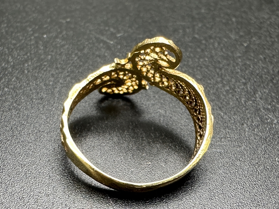 14k Gold Ring Size 6.25 1.6g [Photo 7]