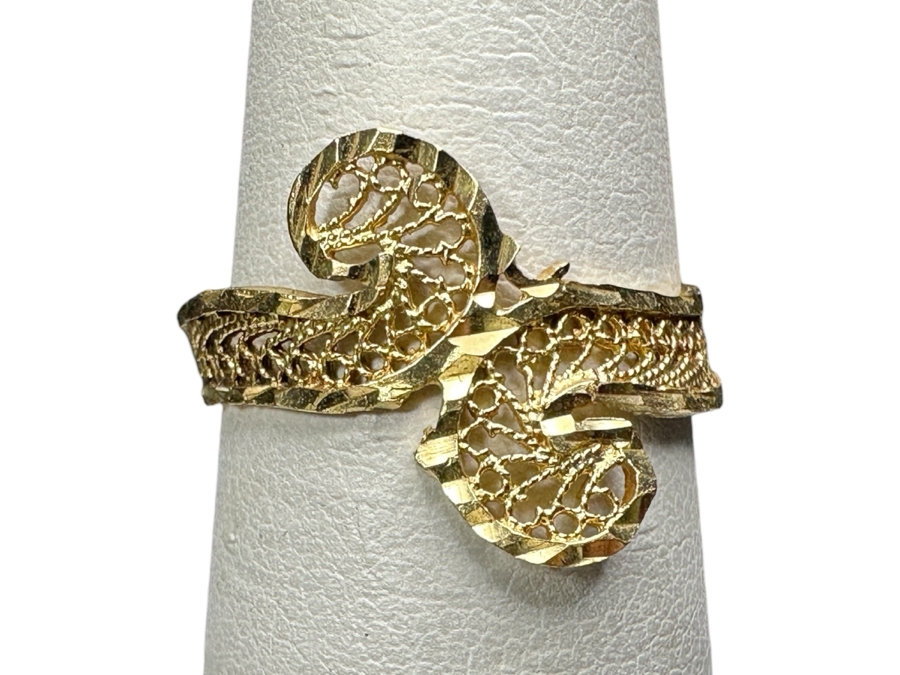 14k Gold Ring Size 6.25 1.6g
