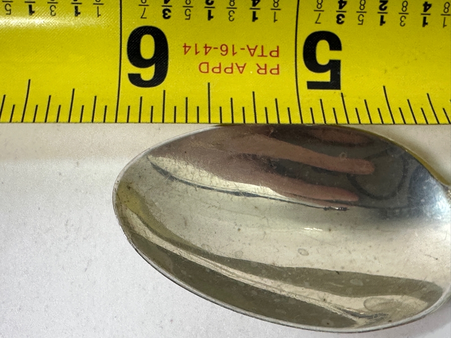 (5) Vintage Sterling Silver Schofield Baltimore Rose 6' Spoons 153.2g [Photo 7]