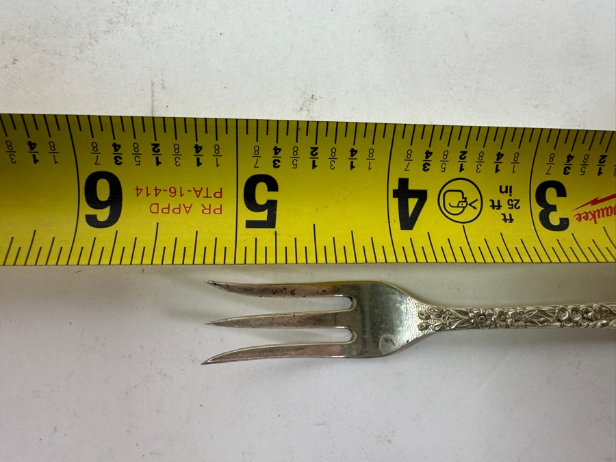 (5) Vintage Sterling Silver S. Kirk & Son 5.25' Seafood Forks 88.8g [Photo 6]