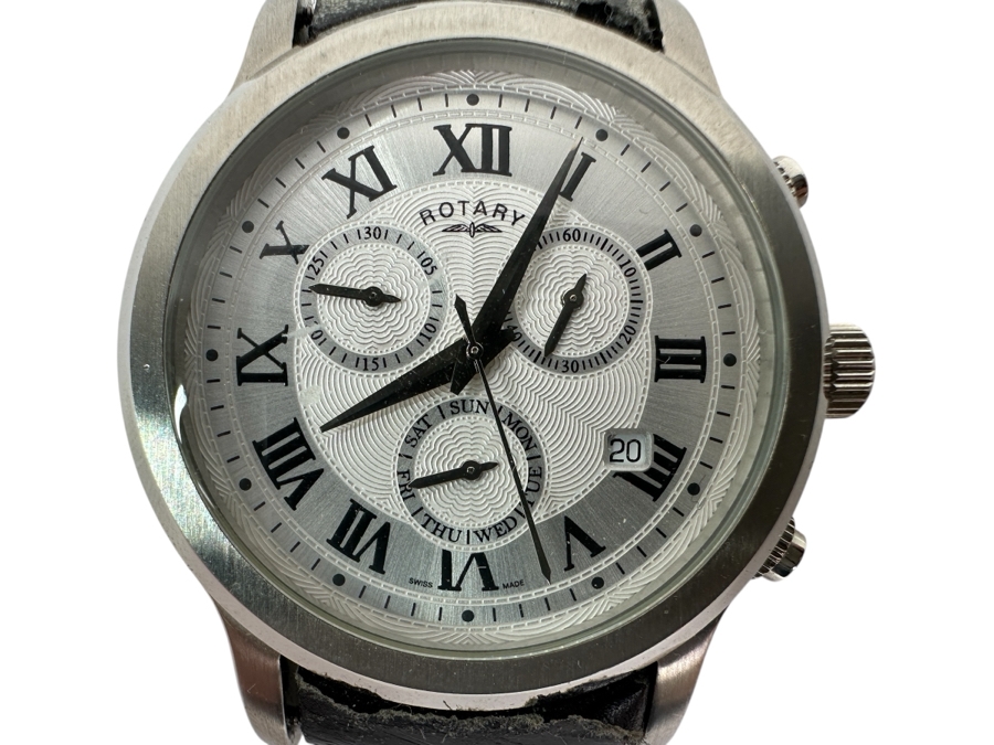 Men's Rotary Swiss Wrist Watch Without Watch Band Retails $450