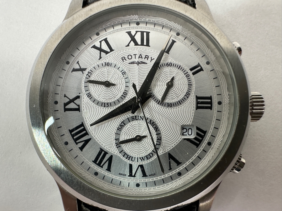 Men's Rotary Swiss Wrist Watch Without Watch Band Retails $450 [Photo 2]