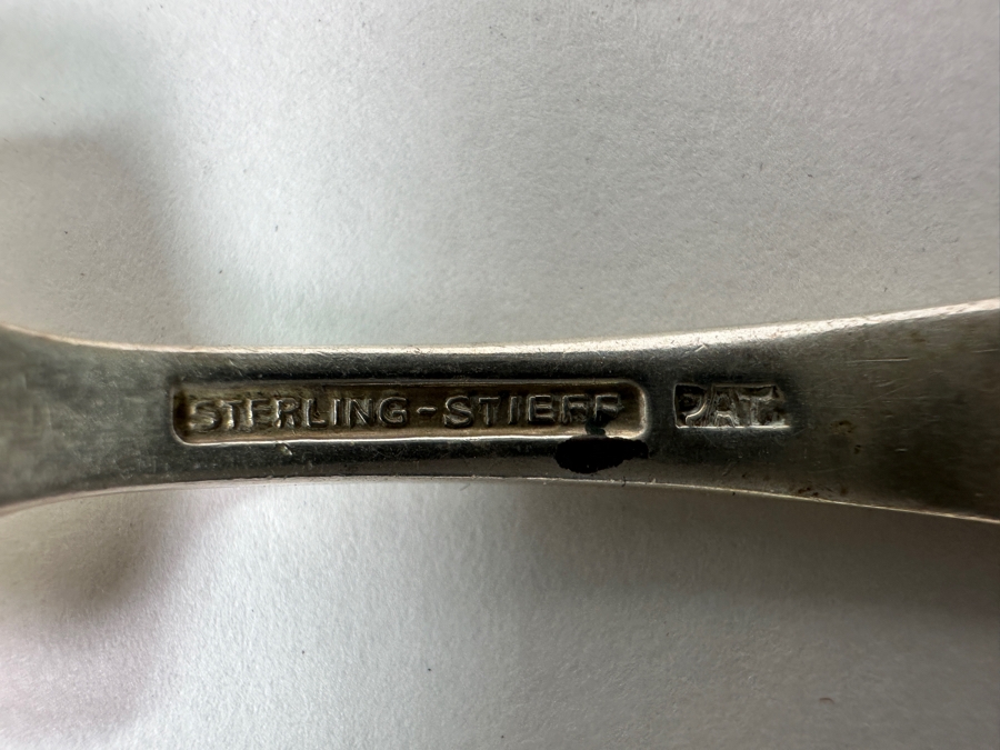 Vintage Stieff Sterling Silver Child's Spoon And Fork Set 4.5'L 49.2g [Photo 5]