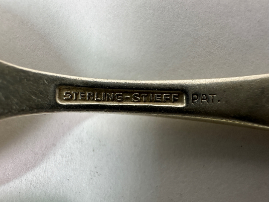 Vintage Stieff Sterling Silver Child's Spoon And Fork Set 4.5'L 49.2g [Photo 4]