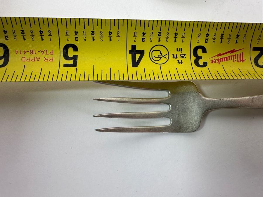 Vintage Stieff Sterling Silver Child's Spoon And Fork Set 4.5'L 49.2g [Photo 6]