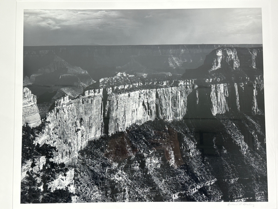 Stunning Richard D. Keesling Signed Photograph Of The Grand Canyon (Dick Keesling Was Also Actress Betty White's Manager For Many Decades) 20 X 17 Framed 28 X 22 Estimate $1,000-$1,200