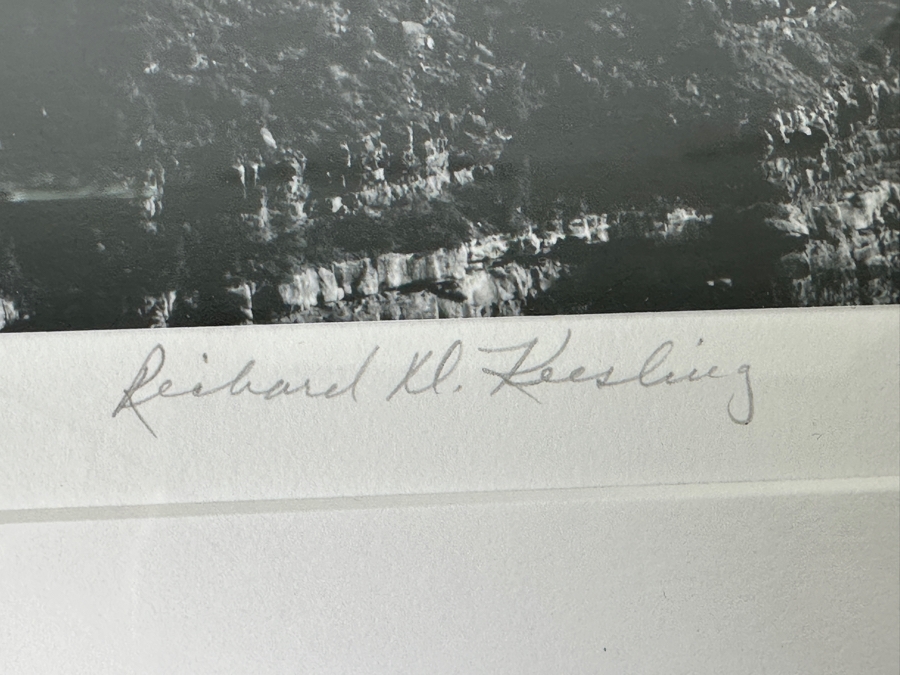 Stunning Richard D. Keesling Signed Photograph Of The Grand Canyon (Dick Keesling Was Also Actress Betty White's Manager For Many Decades) 20 X 17 Framed 28 X 22 Estimate $1,000-$1,200 [Photo 4]