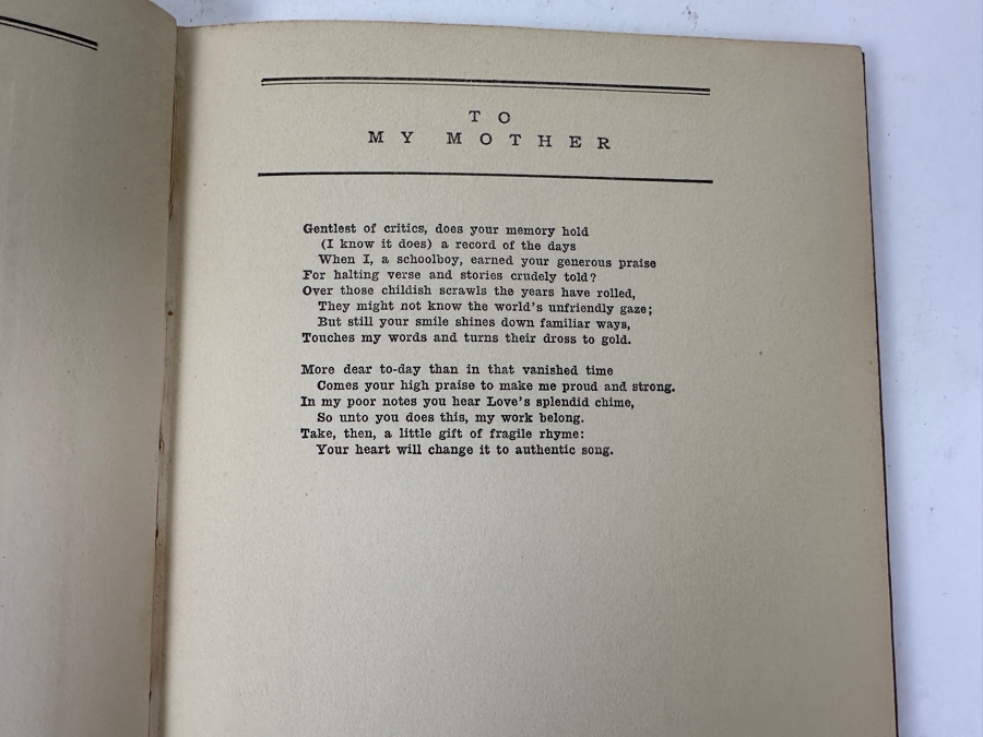 Antique 1914 First Edition Hardcover Book Trees And Other Poems By Joyce Kilmer Published By George H. Doran Company (Biding Has Slight Damage) [Photo 7]