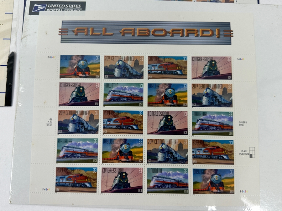 Railroad Mint And Postmarked Stamps From The United States And The World - See Photos [Photo 2]