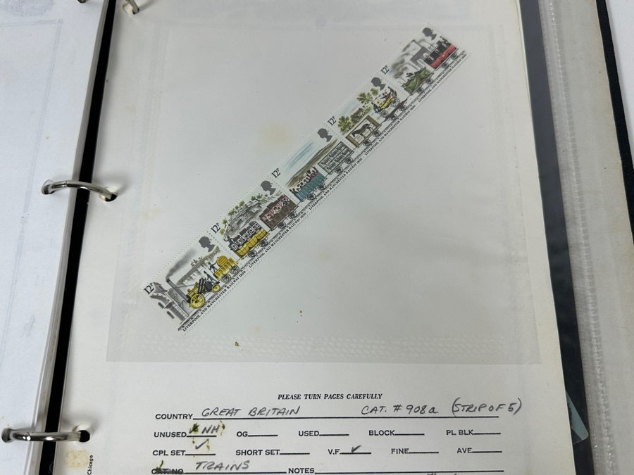 Railroad Mint And Postmarked Stamps From The United States And The World - See Photos [Photo 32]