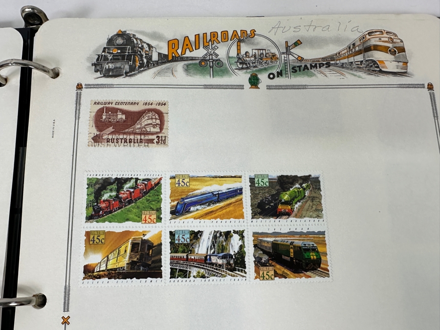 Railroad Mint And Postmarked Stamps From The United States And The World - See Photos [Photo 18]