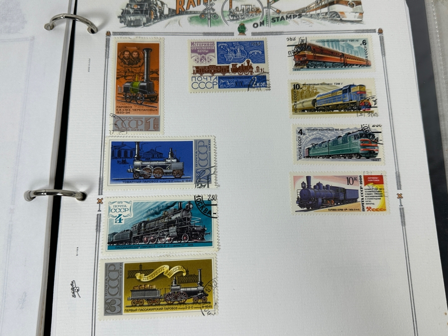 Railroad Mint And Postmarked Stamps From The United States And The World - See Photos [Photo 30]