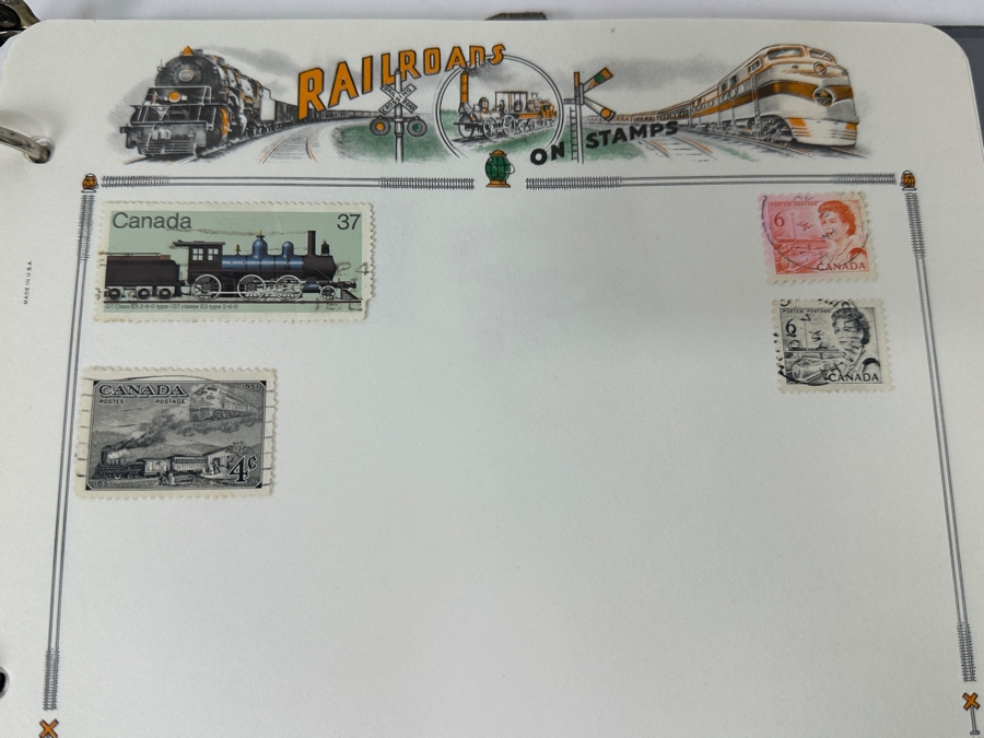 Railroad Mint And Postmarked Stamps From The United States And The World - See Photos [Photo 23]