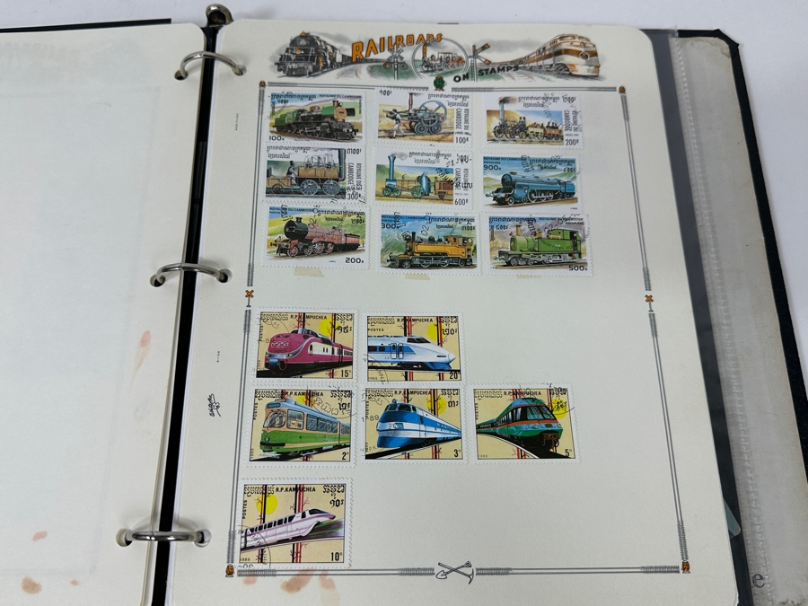 Railroad Mint And Postmarked Stamps From The United States And The World - See Photos [Photo 22]