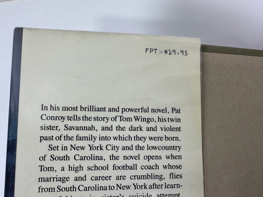 Vintage 1986 First Edition Hardcover Book The Prince Of Tides By Pat Conroy [Photo 5]