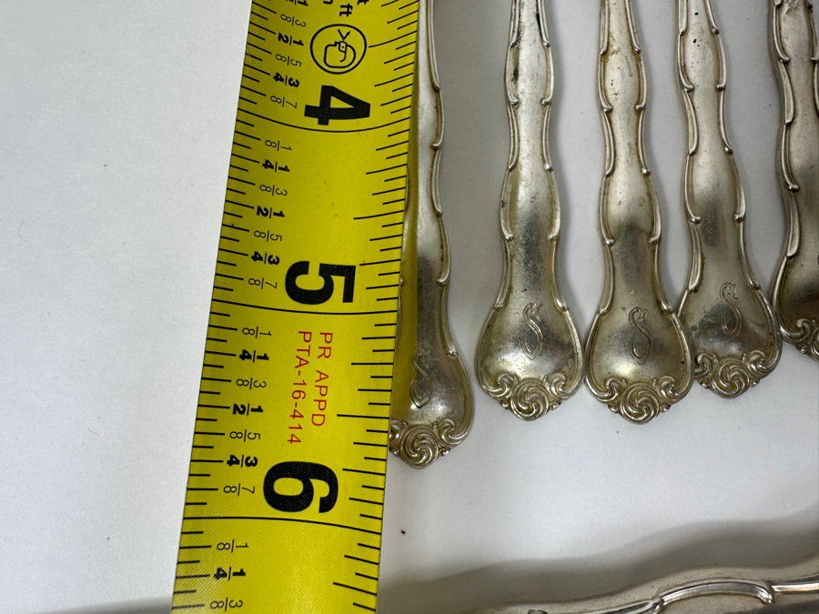 Gorham Rondo Sterling Silver Flatware Service - 51 Pieces - See Description For Breakdown - Sterling Silver Weighs 1,595g = $3,400 Silver Melt Value Not Including Knives [Photo 19]